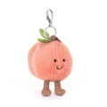 Jellycat Kids Plush Amuseables Peach Bag Charm