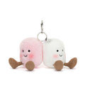 Jellycat Kids Plush Amuseables Pair of Marshmallows Bag Charm