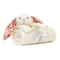 Jellycat Kids Plush Blossom Cream Bunny 'Berry' Blankie