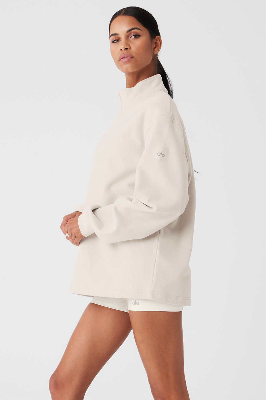 Renown Heavy Weight 1/4 Zip - Bone