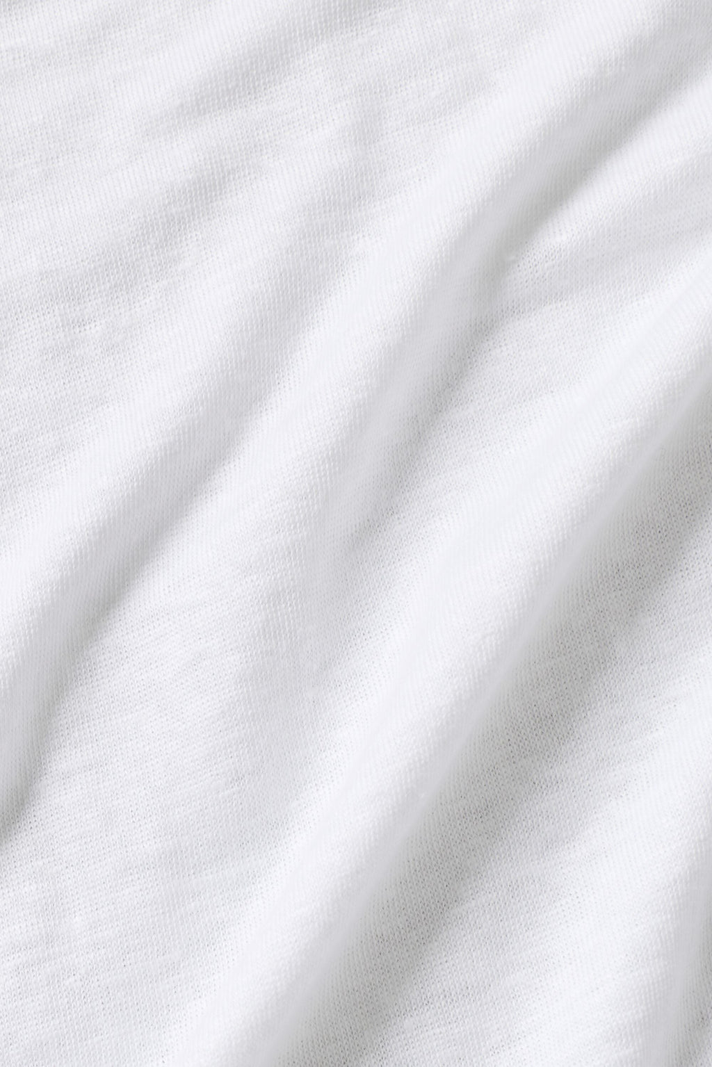 Linen Jersey Coastal Long Sleeve Pullover - White