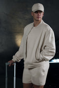 Renown Varsity Jacket - Bone