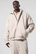 Select Hooded Bomber Jacket - Bone