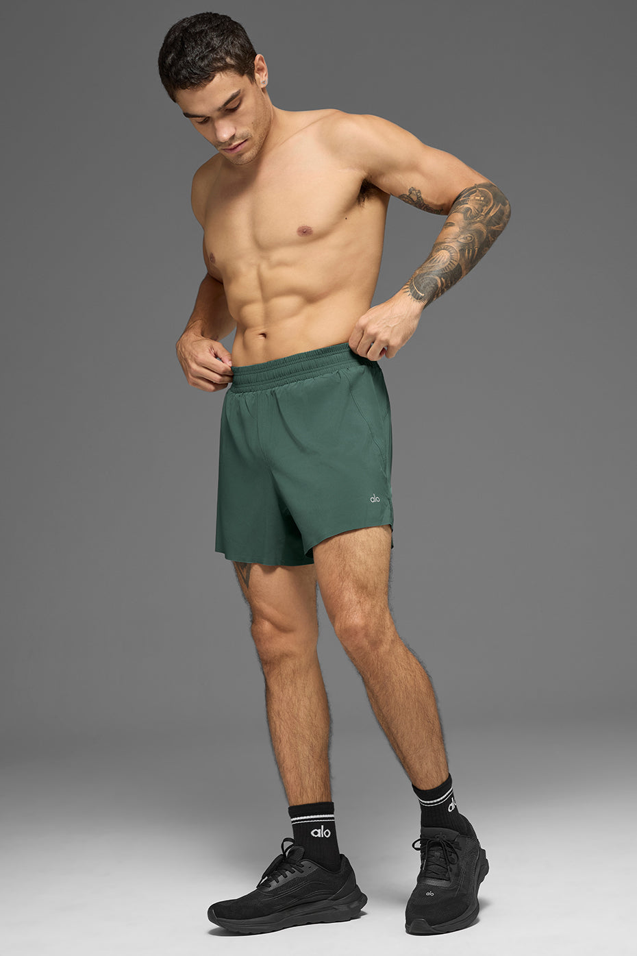 5" Adapt Running Short - Clover Green