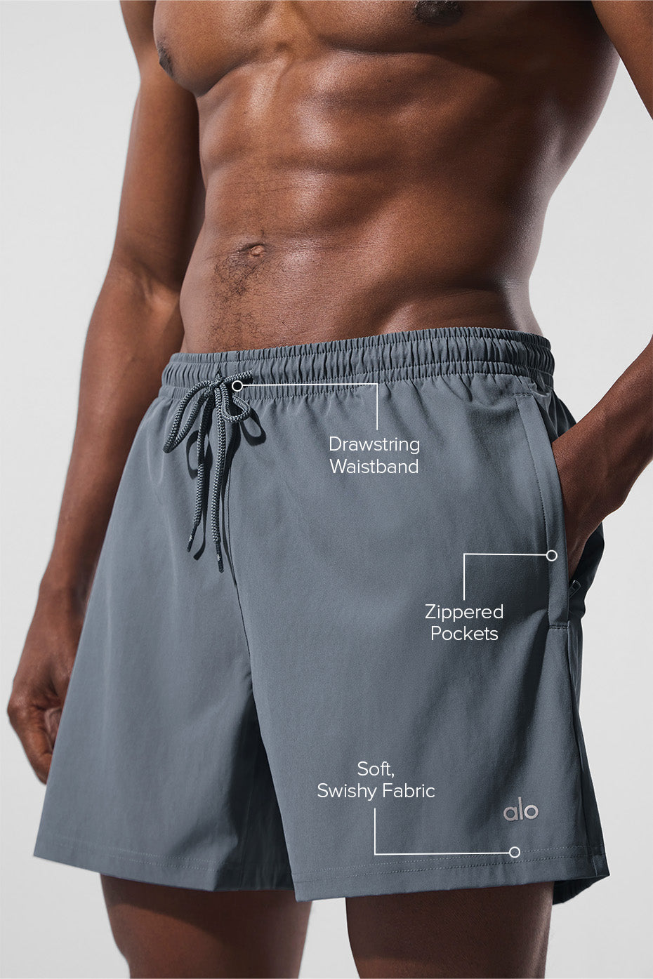 5" Circuit Short - Steel Grey