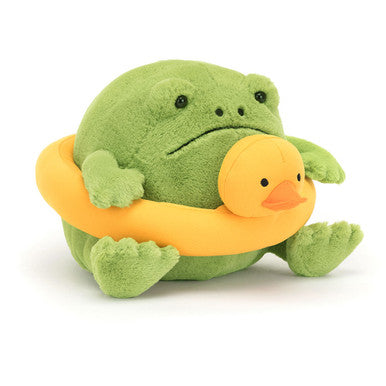Jellycat Kids Plush Ricky Rain Frog Rubber Ring
