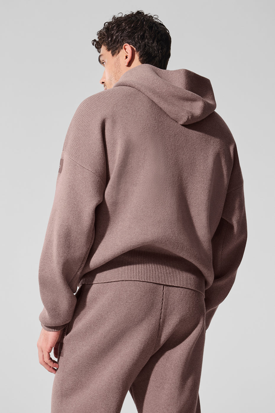 Scholar Hooded Sweater - Mushroom Heather