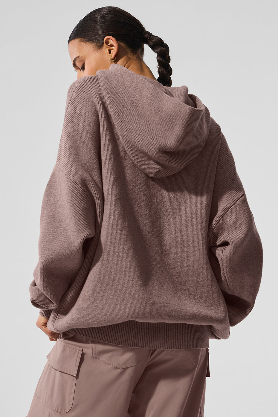 Scholar Hooded Sweater - Mushroom Heather