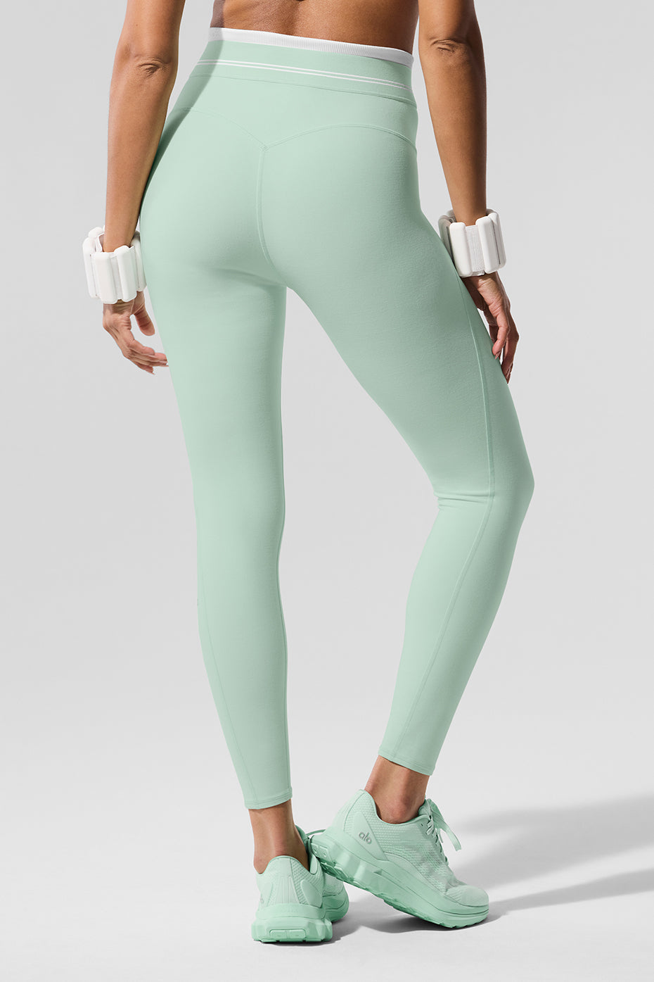 Airbrush High-Waist 7/8 Better Together Legging - Spearmint/White