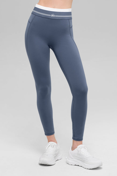 Airbrush High-Waist 7/8 Better Together Legging - Bluestone/White