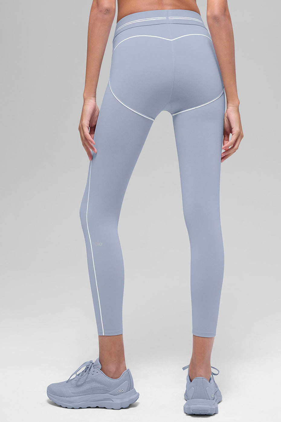 Airbrush High-Waist Heart Throb Legging - Winter Frost/White