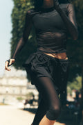 Mesh Front Runner 2 In 1 Short - Black