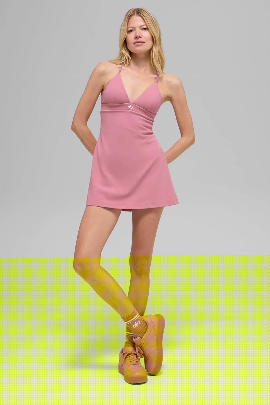 Airbrush Splendor Dress - Pink Wild Rose